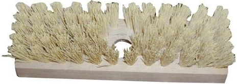 Cepillo de suelo para palo 22 × 7 cm, de madera con fibras de PP