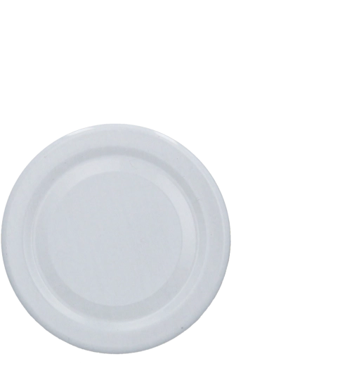 Tapas blancas fi58 RTS para tarros y botellas