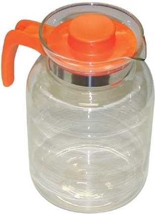 Jarra de vidrio JULIE 2 l con tapa y asa de plástico