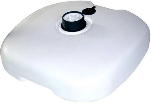 Base de plástico para sombrilla blanca