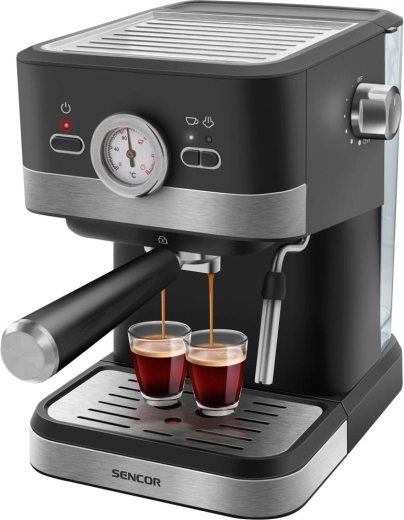 Cafetera espresso de brazo Sencor SES 1721BK para espresso y cappuccino