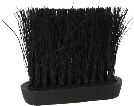 Cepillo para chimenea con fibra de coco, negro