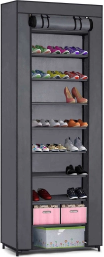 Zapatero textil Massido – grafito