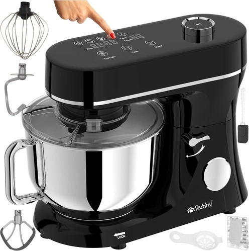 Robot de cocina con bol calefactado y batidora RUHHY