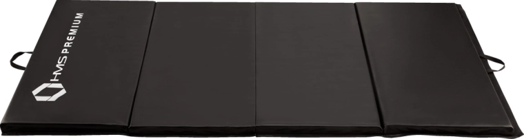 Colchoneta de fitness plegable HMS Premium MGS01, negra