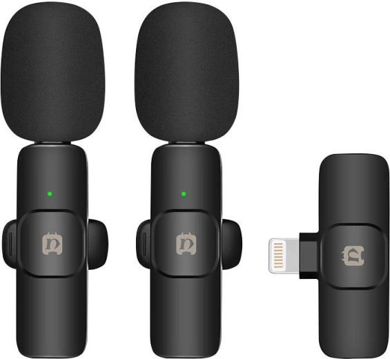 Micrófono de solapa inalámbrico PULUZ PU3150B Lightning para iPhone y iPad