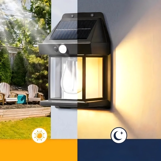 Iluminación automática gracias al sensor de movimiento y crepuscular