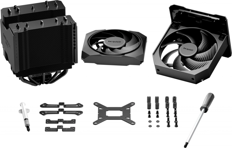 Doble ventilador Silent Wings PWM y accesorios completos