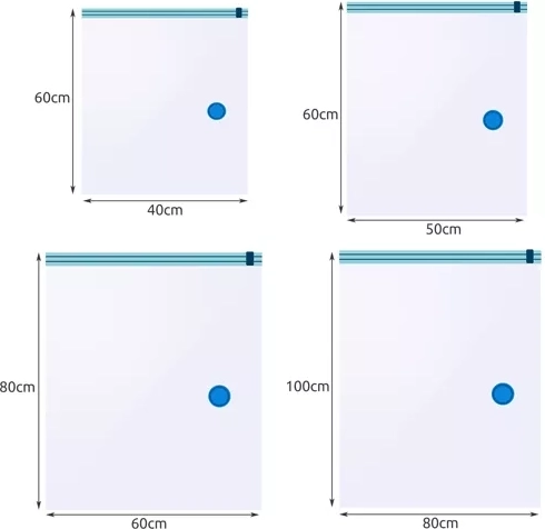 4 tamaños para diferentes tipos de textiles