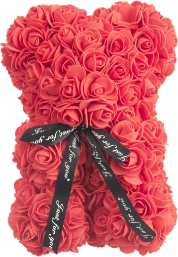 Osito de rosas de espuma rojo 20 cm
