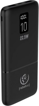 Powerbank Rebeltec P10 LCDPD 10 000 mAh, carga rápida 22,5 W
