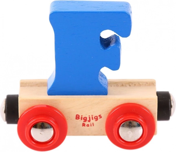 Bigjigs Rail vagón de madera con la letra F