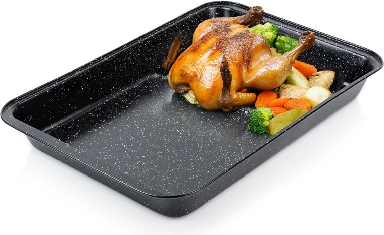 Fuente de horno rectangular con efecto granito 47,5 × 32 × 5,5 cm VILDE