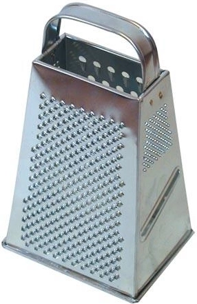 Rallador piramidal de acero inoxidable con 4 caras