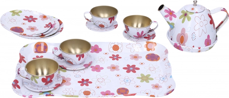 Set de té metálico para niños