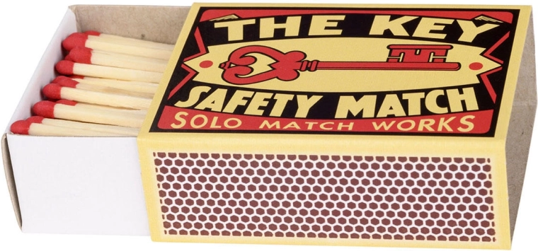 Cerillas de seguridad de bolsillo SOLO 55 mm (100 uds)