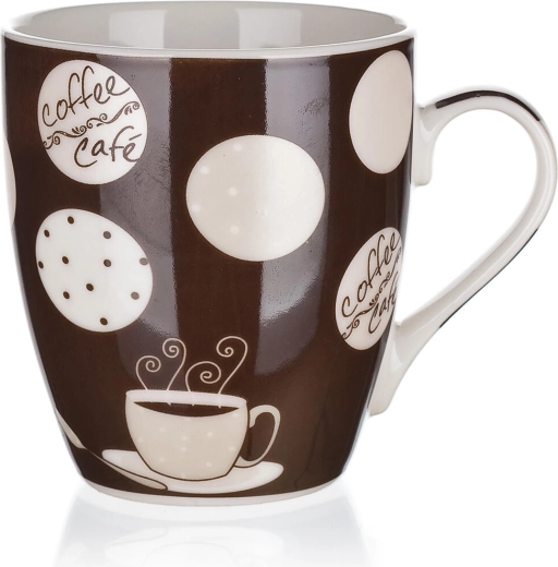 Taza de cerámica Cappuccino 240 ml blanca