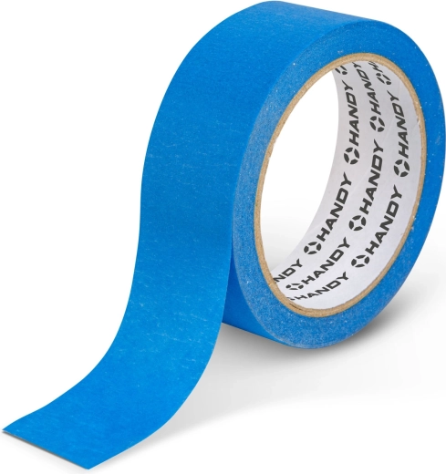Cinta de enmascarar azul con adhesivo a base de agua para uso exterior, 50 m x 36 mm