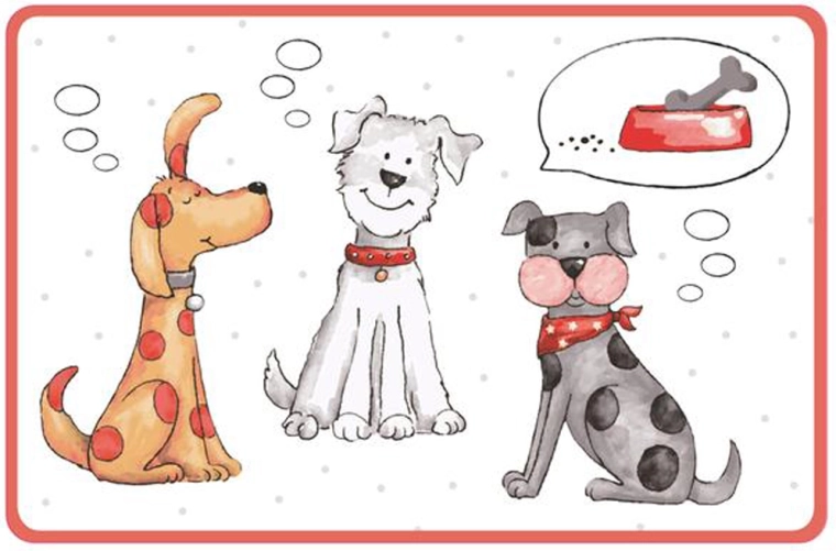 Mantel individual de plástico Toro con motivo de gato y perro 44 × 28,5 cm