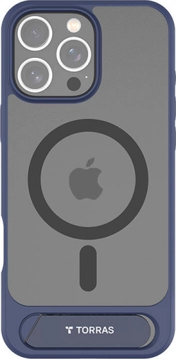 Funda Torras Pstand para iPhone 16 Pro azul