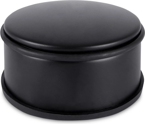 Tope metálico para puerta, negro, 11,5 cm