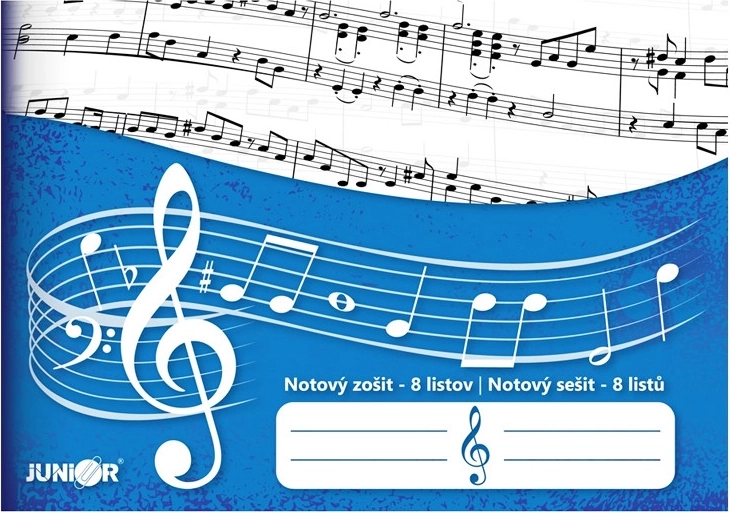 Cuaderno de música Junior de 8 hojas