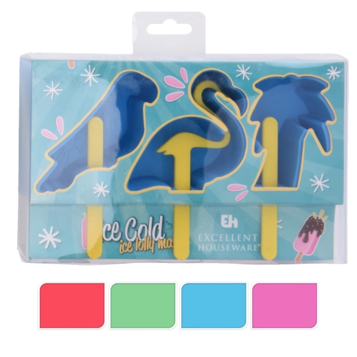 Moldes de plástico para polos con motivos de animales, 3 uds.