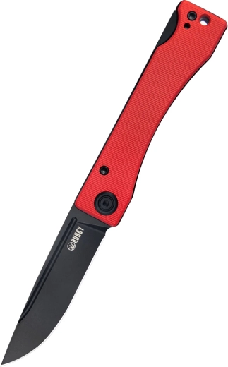 Navaja de bolsillo Kubey Akino 7,7 cm Blackwash rojo G10
