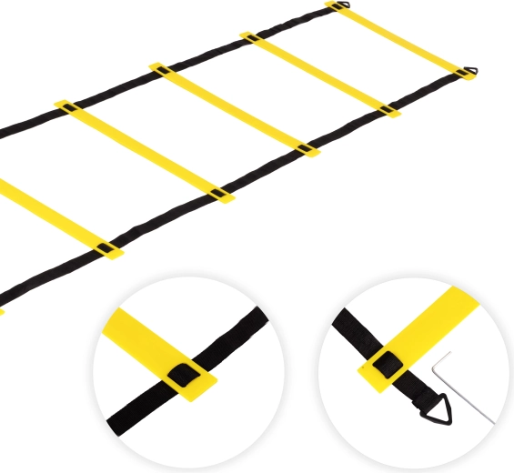 Separación ajustable de peldaños y piquetas para entrenamiento al aire libre