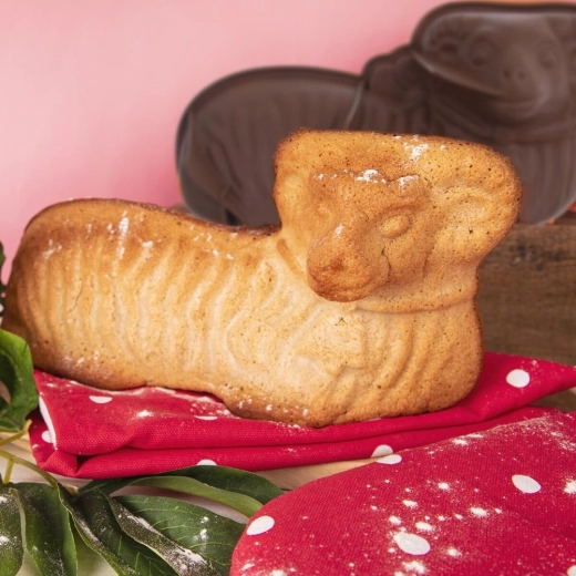 Forma 3D detallada del cordero de Pascua