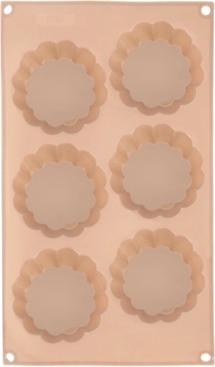 Molde de silicona para hornear con forma de flor, beige 30 × 17,5 × 3 cm