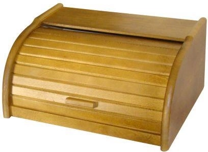 Panera de madera 39 × 28 × 18 cm, tono roble