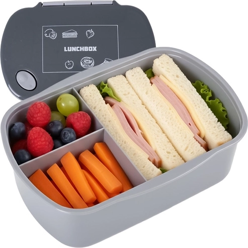 Prácticos compartimentos para separar la comida