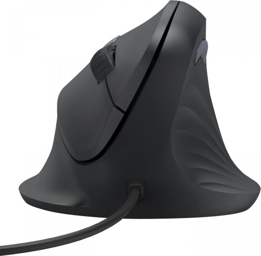 Ratón vertical ergonómico con cable para diestros y botón Assist (IA)