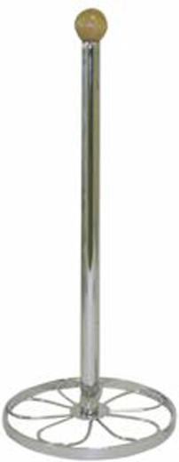 Soporte para rollo de papel de cocina con bola de madera, 34 × 14 cm