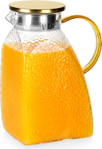 Jarra de vidrio Vilde con tapa para la nevera 1,8 l
