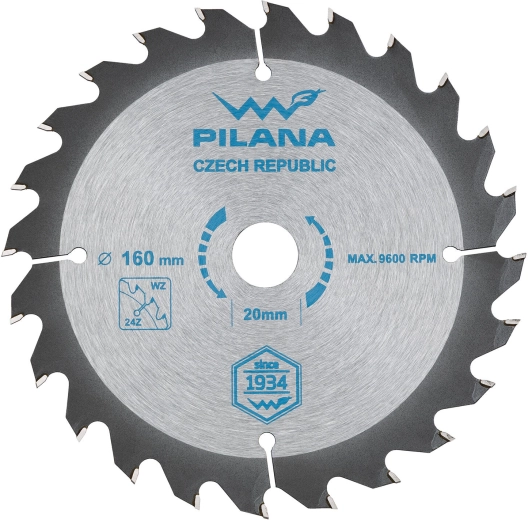 Disco de sierra PILANA SK 160 × 2,0 × 20, 24 dientes