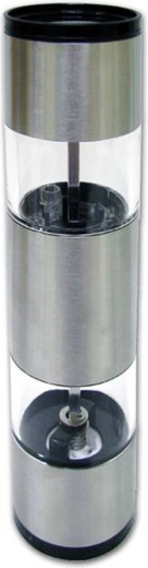 Molinillo mecánico de sal y pimienta TORO, de doble cara, acero inoxidable/plástico, 22 cm