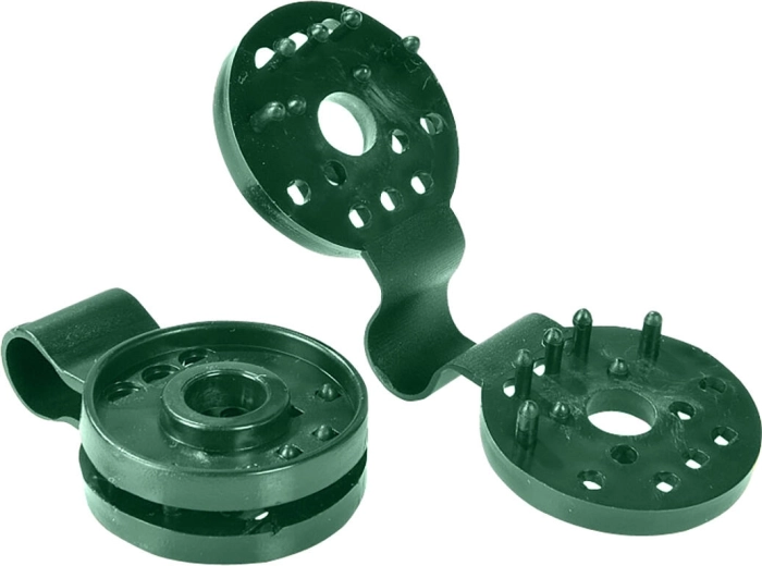 Clip de sujeción para malla de sombreo tejida de PE con protección UV, 10,2 × 4 cm (20 uds)