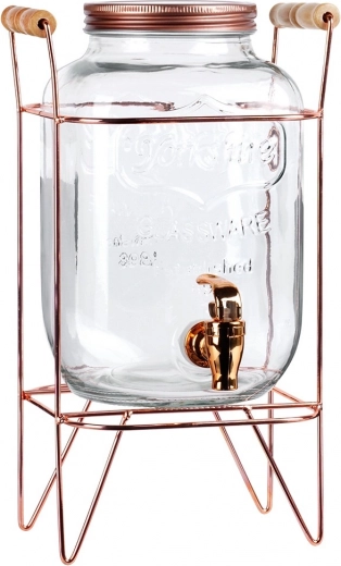 Elegante soporte en color oro rosa