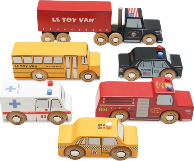 Set de coches de madera New York – Le Toy Van