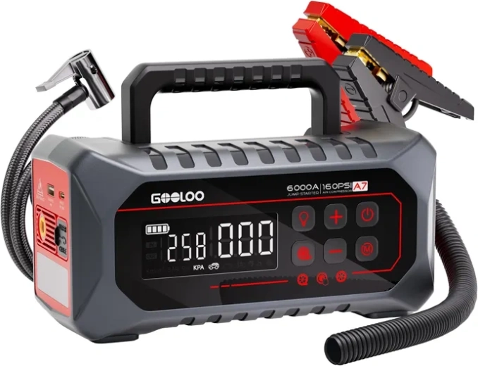 GOOLOO A7 arrancador con compresor y powerbank
