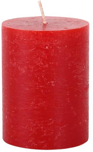 Vela rústica Provence roja 10 cm