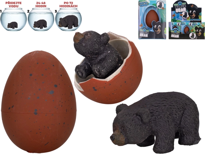 Oso negro que eclosiona y crece – huevo interactivo para el agua