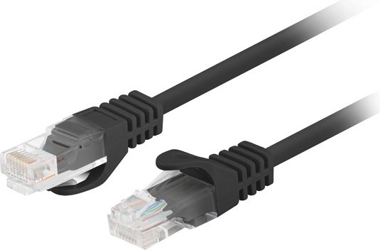 Cable patch Cat 6 UTP 3 m fluke passed negro (paquete de 10 uds)