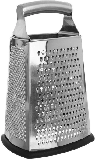 Rallador de cocina de acero inoxidable de 4 caras, 24 cm
