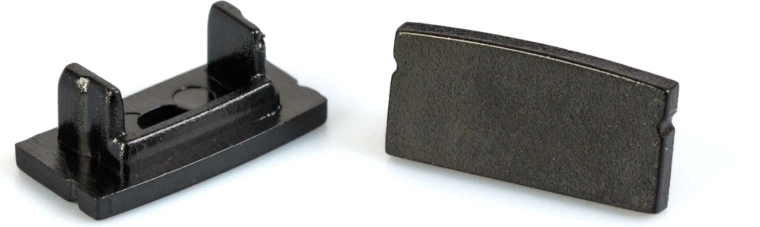Tapón negro para perfil LED de aluminio 41010 – 2 unidades