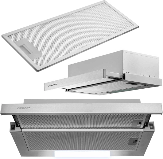 Campana extractora telescópica de cocina BERDSEN 60 cm Inox