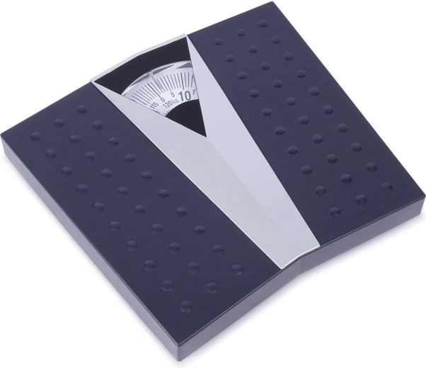Báscula mecánica de baño 120 kg, negra