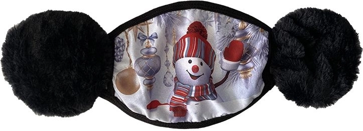 Diseño festivo con muñeco de nieve